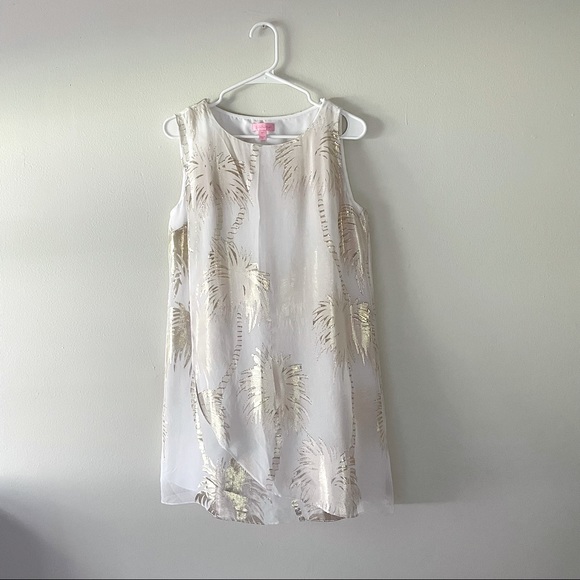 Lilly Pulitzer Dresses & Skirts - ❤️ Lilly Pulitzer Calissa Palm Tree Silk Dress